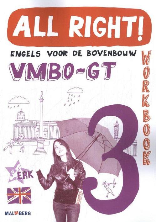 All Right workbook 3 vmbo gt 9789034576736, Boeken, Wetenschap, Zo goed als nieuw, Verzenden