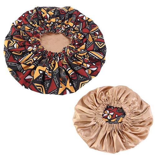 Afrikaanse Mud cloth / Bogolan Print Satijnen Slaapmuts / Ha, Sieraden, Tassen en Uiterlijk, Uiterlijk | Haarverzorging, Nieuw