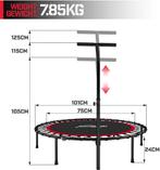 Physionics® Mini-fitnesstrampoline, opvouwbaar, in hoogte ve, Verzenden, Nieuw
