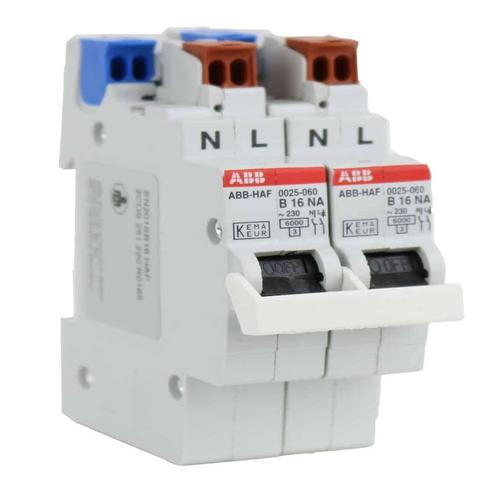 ABB flexomaat fornuisgroep 2P+2N B16 6KA - 0025.060 -, Doe-het-zelf en Verbouw, Elektra en Kabels, Ophalen of Verzenden
