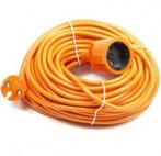 Verlengkabel 230 volt , 20 meter Oranje, Verzenden, Nieuw