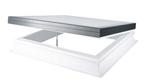 Velux lichtkoepel HR++ vlak glas | elektrisch | 80x80cm, Doe-het-zelf en Verbouw, Glas en Ramen, Nieuw