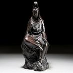 Large seated Kannon Bodhisattva statue , approximately