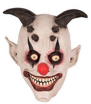 Horror Clown masker horens, Kleding | Dames, Carnavalskleding en Feestkleding, Nieuw, Ophalen of Verzenden