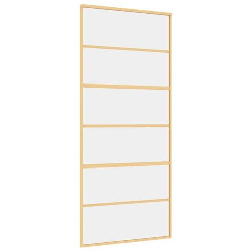 Luxe Schuifdeur 90x205 Goud - Retourdeal - Design!, Doe-het-zelf en Verbouw, Deuren en Horren, Schuifdeur, Nieuw, Binnendeur, 200 tot 215 cm