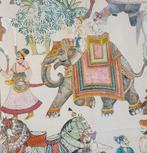 300x280cm! Exclusief Indiaas textiel met ridders en