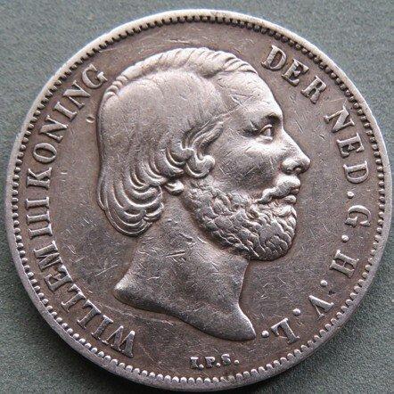 Nederland. Willem III. 1 Gulden 1854 (Zonder Minimumprijs), Postzegels en Munten, Munten | Nederland