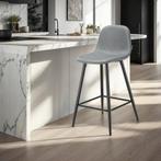 Barkruk Willow met rugleuning, gestoffeerd - Set van 6, Huis en Inrichting, Barkrukken, Verzenden, Nieuw