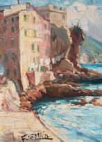 Francesco De Maio (1926) - Scorcio di costa ligure, Antiek en Kunst