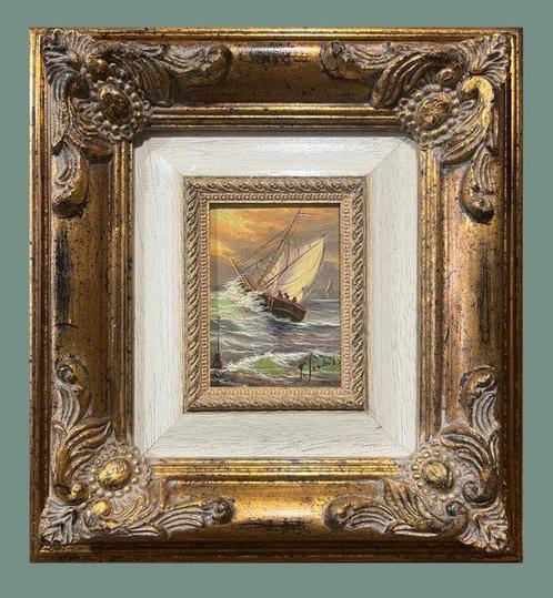 École Européene (XX) - Virage, Antiek en Kunst, Kunst | Schilderijen | Klassiek