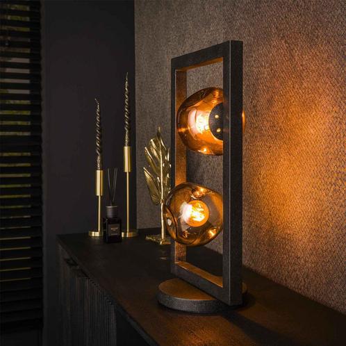 *WOONWINKEL* Tafellamp Met Glazen Bollen, Huis en Inrichting, Lampen | Tafellampen, Nieuw, Verzenden