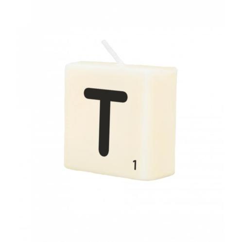 Letter Kaarsje T 4cm, Hobby en Vrije tijd, Feestartikelen, Nieuw, Verzenden