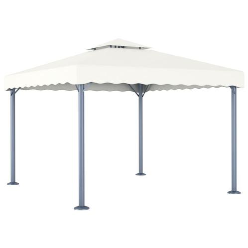 Paviljoen Prieel 300x300 cm aluminium creme, Tuin en Terras, Partytenten, Nieuw, Verzenden