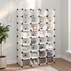 vidaXL Schoenenrek 93x36,5x140 cm polypropeen transparant, Verzenden, Nieuw