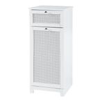 [en.casa] Badkamerkast Karlsøy met wasmand 90x38x40 cm wit, Verzenden, Nieuw