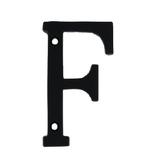 Letter F Klein IJzer zwart 75 mm, Verzenden, Nieuw