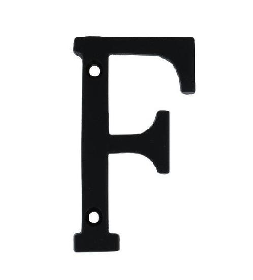 Letter F Klein IJzer zwart 75 mm, Doe-het-zelf en Verbouw, Hang- en Sluitwerk, Verzenden