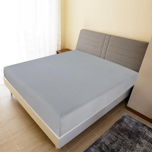 vidaXL Hoeslakens 2 st jersey 180x200 cm katoen grijs, Huis en Inrichting, Slaapkamer | Beddengoed, Grijs, Nieuw, Verzenden