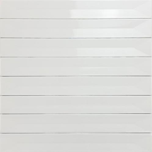Wandtegel langwerpig vitral wit decor axis 5x40 wandtegel, Doe-het-zelf en Verbouw, Tegels, Wandtegels, Nieuw, 10 m² of meer, Keramiek