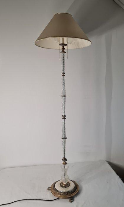 Lamp - Glas, Verzilverd, Antiek en Kunst, Curiosa en Brocante