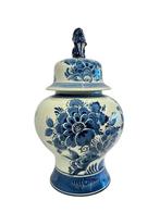 Hand-Painted Blauw Delfts Ginger Jar – De Distel -