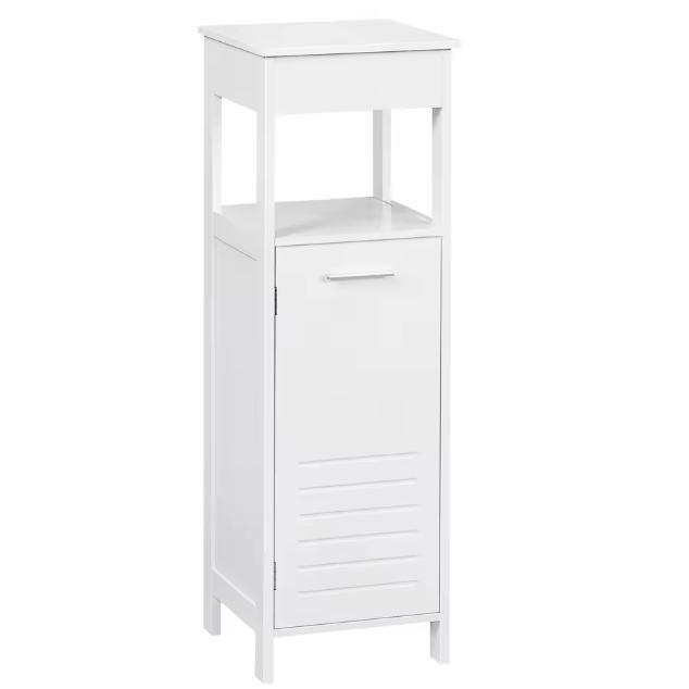 Witte Hoekkast – 4-Laags Smalle Badkamerkast 99 cm, Huis en Inrichting, Badkamer | Badkamermeubels, Nieuw, Verzenden