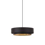 Moderne hanglamp zwart 50cm 3-lichts - Drum Duo, Verzenden, Nieuw, Metaal, Modern