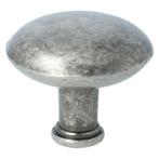 Zamac knop ijzerkleur 32mm, Ophalen of Verzenden, Nieuw