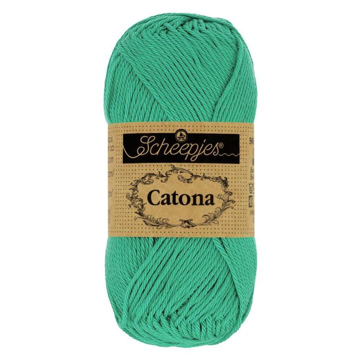 Scheepjes Catona - 10g - 514 Jade, Hobby en Vrije tijd, Breien en Haken, Breien of Haken, Nieuw, Wol of Garen, Ophalen of Verzenden