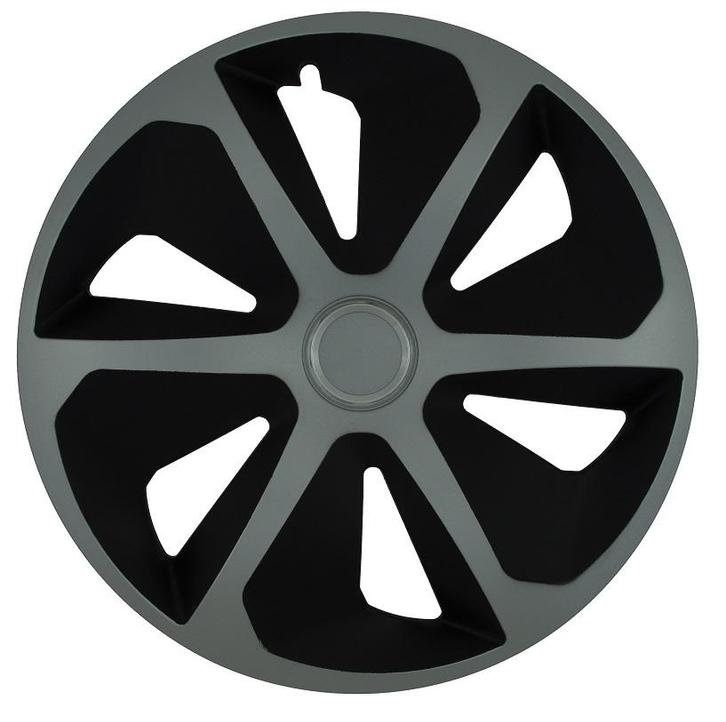 Wieldoppen  Roco Ring Mix Zilver/Zwart 15 Inch, Auto diversen, Wieldoppen, Verzenden