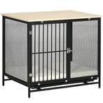 TRUUSK Hondenhuis Met Tafelblad - Hondenkooi Met Kussen - Ui, Dieren en Toebehoren