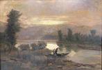Leonardo Roda (1868–1933) - Pescatore sul fiume