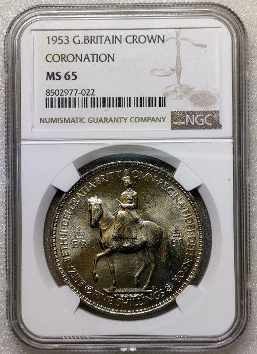 Verenigd Koninkrijk. 1953 Queen Elizabeth II Coronation, Postzegels en Munten, Munten | Europa | Niet-Euromunten