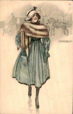 Fantasie, Vrouw / Dame / Meisje - Hoed - Glamour -, Gelopen