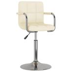 vidaXL Eetkamerstoel stof crèmekleurig, Huis en Inrichting, Stoelen, Verzenden, Nieuw