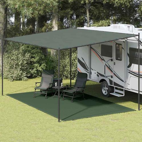 vidaXL Tenttapijt 300x500 cm HDPE groen, Caravans en Kamperen, Kampeeraccessoires, Nieuw, Verzenden