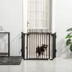 TRUUSK Honden Afscheidingshek Met Automatische Deur Verstelb, Verzenden, Nieuw