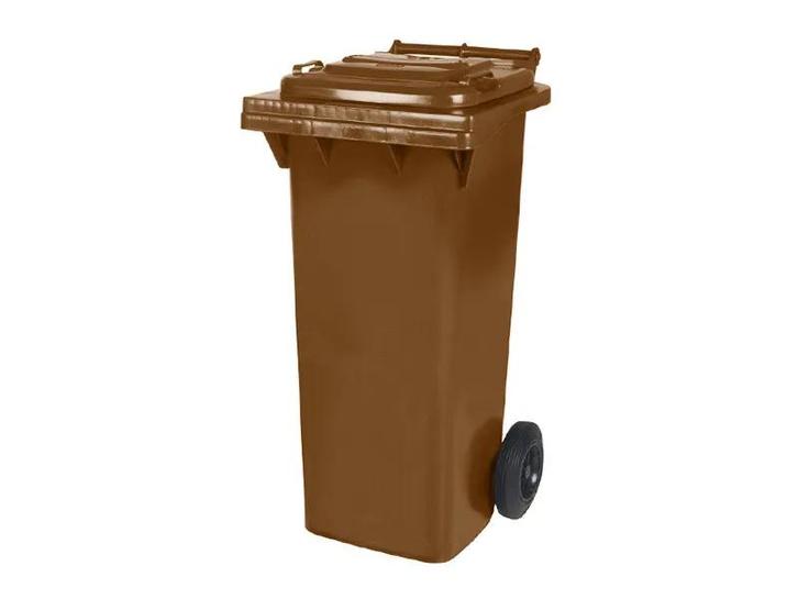 Vuilcontainer 80 liter 2-wiel bruin, Zakelijke goederen, Kantoor en Winkelinrichting | Magazijn, Stelling en Opslag, Ophalen of Verzenden