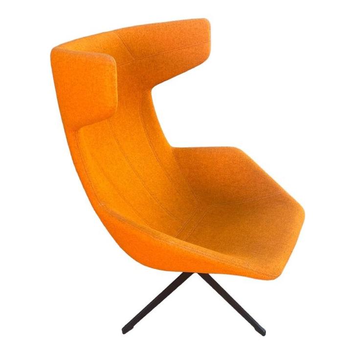 Moroso Take a Line for a Walk Fauteuil Orange Gebruikt, Huis en Inrichting, Stoelen, Gebruikt, Ophalen of Verzenden