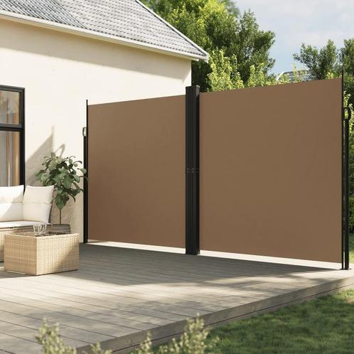 vidaXL Windscherm uittrekbaar 200x600 cm taupe, Tuin en Terras, Zonneschermen, Nieuw, Verzenden