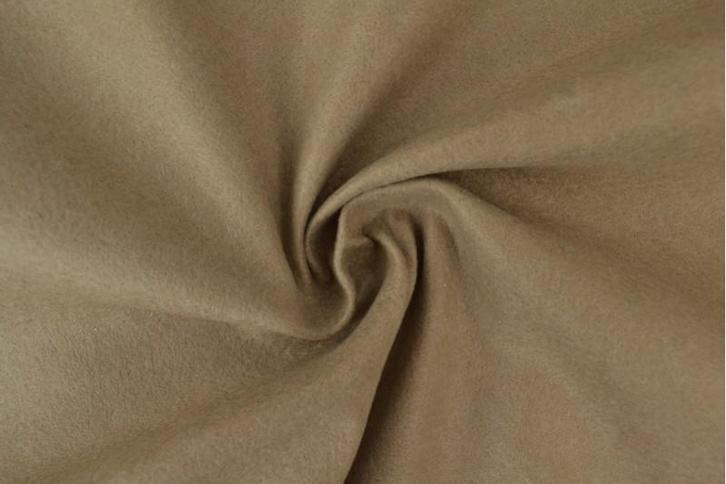 Vilt 3mm dik - Taupe - 90cm breed - Per meter, Hobby en Vrije tijd, Stoffen en Lappen, 120 cm of meer, 200 cm of meer, Overige kleuren
