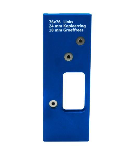 Boormal voor scharnieren ronde hoek 76x76 mm links, Doe-het-zelf en Verbouw, Hang- en Sluitwerk, Verzenden