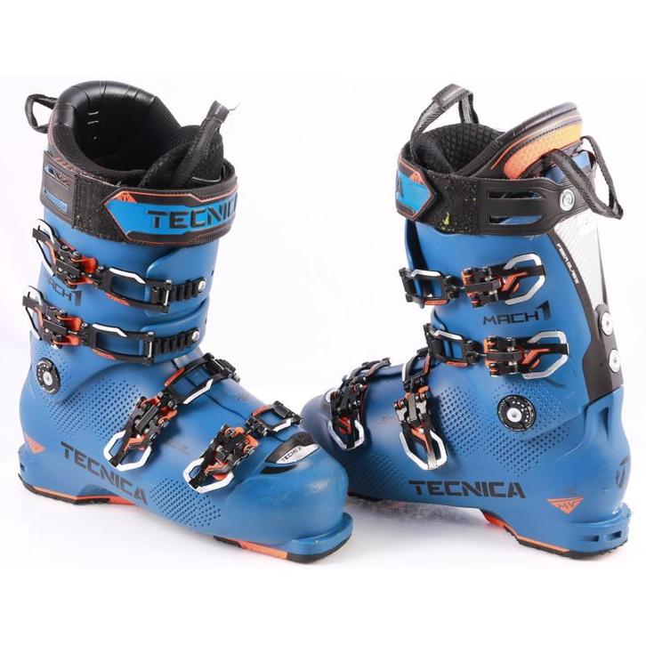 43 44 skischoenen TECNICA MACH1 120 MV, CAS, canting, fiber, Sport en Fitness, Skiën en Langlaufen, Gebruikt, Verzenden