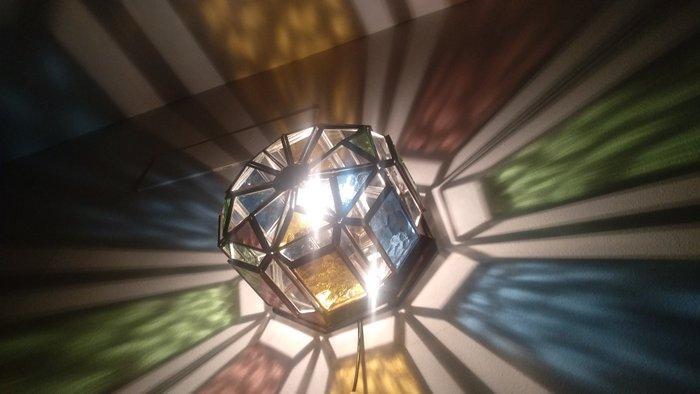 Lamp - Glas, Metaal, Antiek en Kunst, Curiosa en Brocante