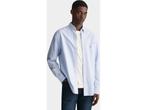 Gant Casual hemd lange mouw Blauw Regular Fit Oxford, Verzenden, Zo goed als nieuw