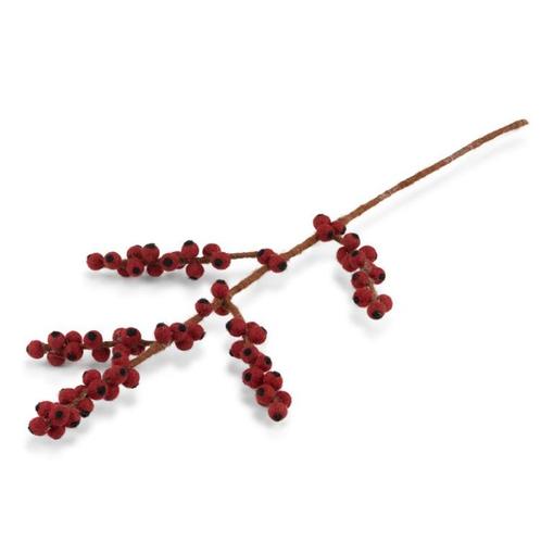 Vilt - Tak met Besjes - Ilex Hulst - Rood - 50cm - Fairtrade, Kinderen en Baby's, Kinderkamer | Inrichting en Decoratie, Nieuw