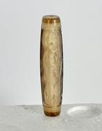 Tibetse amulet, natuurlijke agaat Dzi, handgesneden