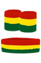 Kind Zweetbandjes Set Rood Groen Geel Kinder Hoofdband Polsb, Kleding | Dames, Carnavalskleding en Feestkleding, Ophalen of Verzenden