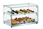 Buffetvitrine 5400 2E-K  zilver | 2 etages |, Verzenden, Nieuw in verpakking