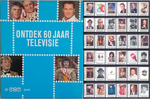 60 jaar televisie nominaal serie, blok van 4 of album, Postzegels en Munten, Postzegels | Nederland, Postfris, Na 1940, Ophalen of Verzenden